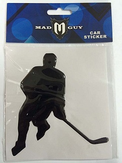 Наклейка на авто хоккеист MadGuy
