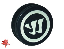 Шайба хоккейная стандартная  с логотипом  Warrior